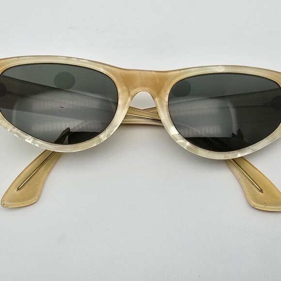 Ray-Ban B&L Playtime White Pearl Frame G-15 Grey Lens Cat Eye Sunglasses 48mm main image 8